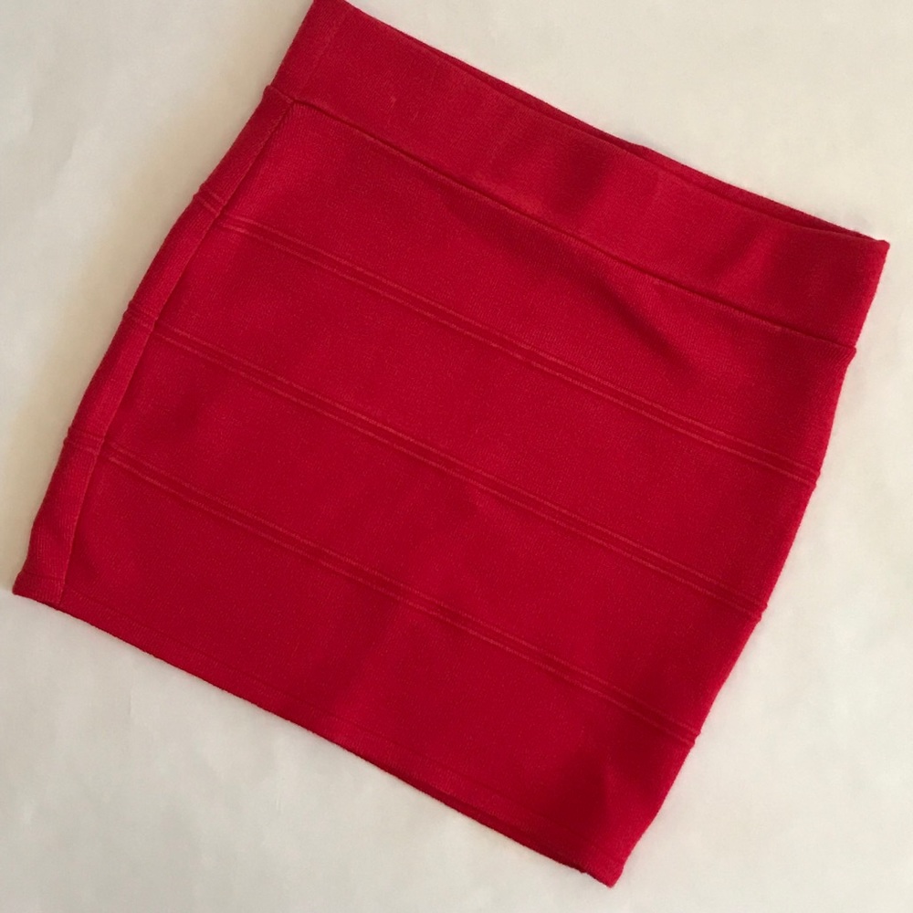 Debut Red Mini Skirt